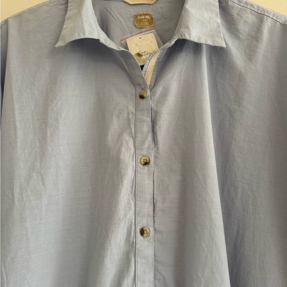 NWT Free People Free-Est Misha Gray Dawn Mini Dress Button-Front SIZE Large - Picture 5 of 8